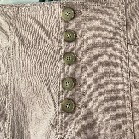 High-Waisted Button-Front Pants - Pink - Picture 5 of 6